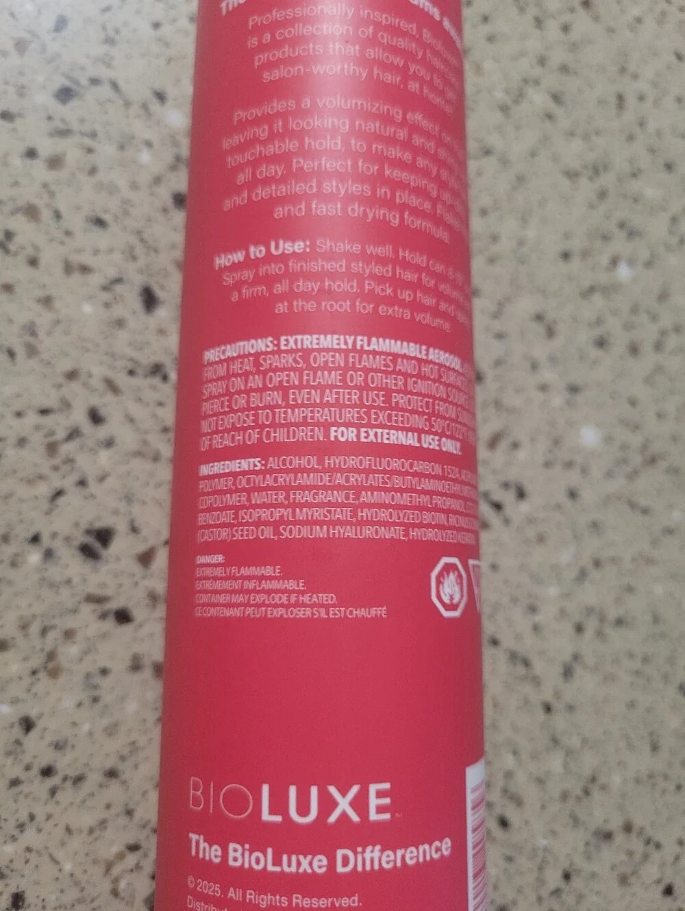 (2) Bioluxe Super Hold Keratin Complex Volumizing Hair Spray 10 Fl Oz Each